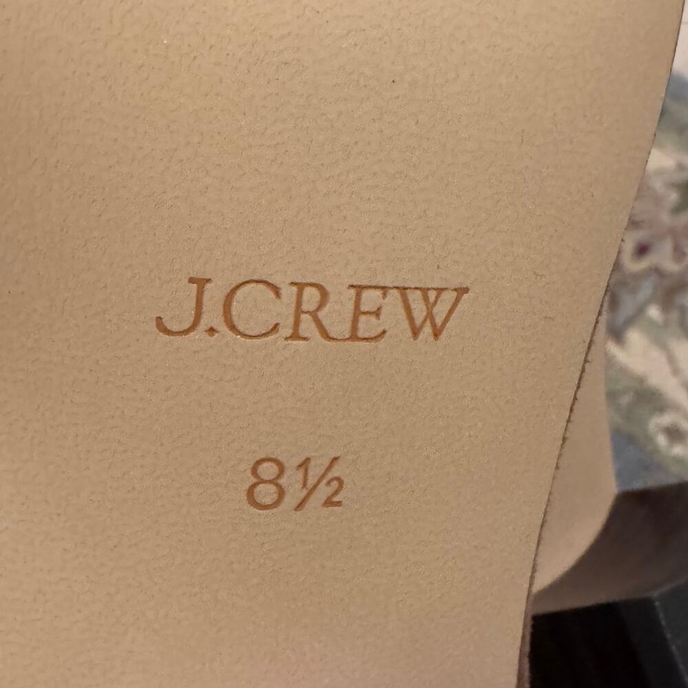 J.Crew New Piper Square-Toe Knee-High Boots Pull-On Suede Brown Size 8.5 NWOB - Picture 7 of 9